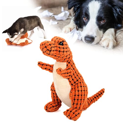 EHOTER Unzerstörbares robustes Dino Quietschendes Hundespielzeug für aggressive Kauer, langlebiges interaktives robustes Hundespielzeug, unzerstörbares Hundespielzeug für mittelgroße und große EHOTER Unzerstörbares robustes Dino Quietschendes Hundespielzeug für aggressive Kauer, langlebiges interaktives robustes Hundespielzeug, unzerstörbares Hundespielzeug für mittelgroße und große von EHOTER