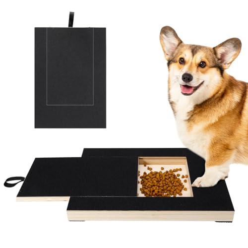 Hund Nagel Kratzbrett 2024 Multifunktionales Hund Kratzbrett für Nägel mit Hundespielzeug Box Nägel Schleifpapier Kratzmatte für Hunde Welpen Nagelknipser für sichere Hundekrallenpflege (1 Stück) von EHOTER