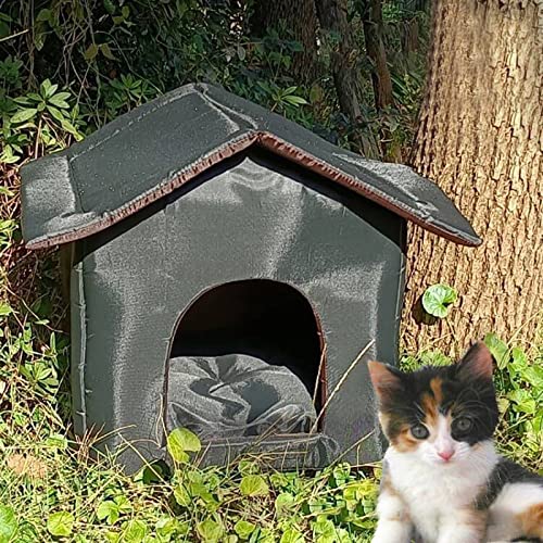 Outdoor Cat Shelter Outdoor Dog Houses For Small Dogs Cat Outdoor Cat House For Winter Warm Easy Assemble Waterproof Pet House Oxford Outside Cat Shelter Cat Kennel von EHOTER