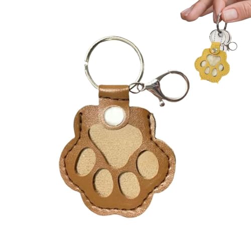 Schlüsselanhänger für Hundehaar, niedlich, Leder, Katzenpfotenform, Schlüsselanhänger für Hunde und Katzen, Andenken, Pelz, Haustier-Gedenk-Schlüsselanhänger, Geschenke zum Sammeln von Katzen und Schlüsselanhänger für Hundehaar, niedlich, Leder, Katzenpfotenform, Schlüsselanhänger für Hunde und Katzen, Andenken, Pelz, Haustier-Gedenk-Schlüsselanhänger, Geschenke zum Sammeln von Katzen und von EHOTER