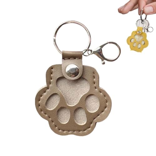 Schlüsselanhänger für Hundehaar, niedlich, Leder, Katzenpfotenform, Schlüsselanhänger für Hunde und Katzen, Andenken, Pelz, Haustier-Gedenk-Schlüsselanhänger, Geschenke zum Sammeln von Katzen und Schlüsselanhänger für Hundehaar, niedlich, Leder, Katzenpfotenform, Schlüsselanhänger für Hunde und Katzen, Andenken, Pelz, Haustier-Gedenk-Schlüsselanhänger, Geschenke zum Sammeln von Katzen und von EHOTER
