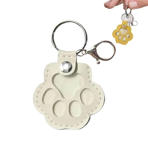 Schlüsselanhänger für Hundehaar, niedlich, Leder, Katzenpfotenform, Schlüsselanhänger für Hunde und Katzen, Andenken, Pelz, Haustier-Gedenk-Schlüsselanhänger, Geschenke zum Sammeln von Katzen und Schlüsselanhänger für Hundehaar, niedlich, Leder, Katzenpfotenform, Schlüsselanhänger für Hunde und Katzen, Andenken, Pelz, Haustier-Gedenk-Schlüsselanhänger, Geschenke zum Sammeln von Katzen und von EHOTER