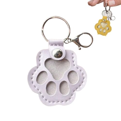 Schlüsselanhänger für Hundehaar, niedlich, Leder, Katzenpfotenform, Schlüsselanhänger für Hunde und Katzen, Andenken, Pelz, Haustier-Gedenk-Schlüsselanhänger, Geschenke zum Sammeln von Katzen und Schlüsselanhänger für Hundehaar, niedlich, Leder, Katzenpfotenform, Schlüsselanhänger für Hunde und Katzen, Andenken, Pelz, Haustier-Gedenk-Schlüsselanhänger, Geschenke zum Sammeln von Katzen und von EHOTER