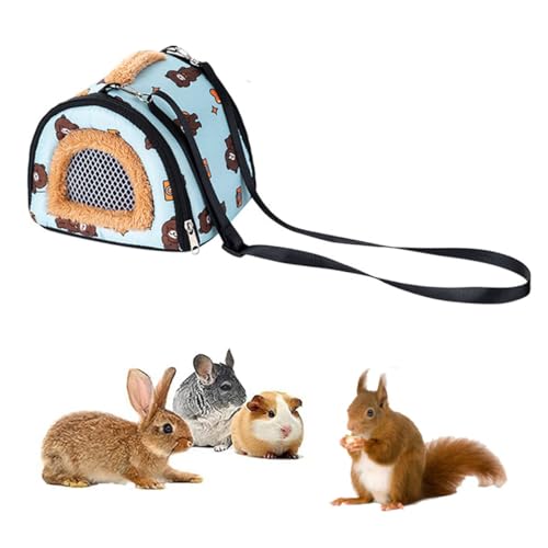 Tragbare Tragetasche für kleine Tiere, Ratten, Zuckergleiter, kleine Meerschweinchen, Ratten, Chinchillas, Hamster, Igel, Tragetasche für Outdoor-Reisen, atmungsaktive Hängetasche, Blau Tragbare Tragetasche für kleine Tiere, Ratten, Zuckergleiter, kleine Meerschweinchen, Ratten, Chinchillas, Hamster, Igel, Tragetasche für Outdoor-Reisen, atmungsaktive Hängetasche, Blau von EHOTER