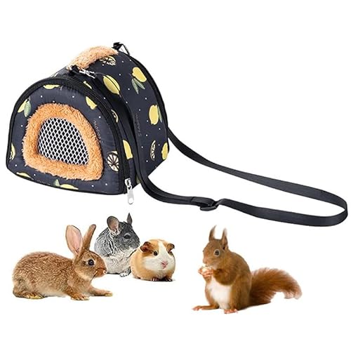 Tragbare Tragetasche für kleine Tiere, Ratten, Zuckergleiter, kleine Meerschweinchen, Ratten, Chinchillas, Hamster, Igel, Tragetasche für Outdoor-Reisen, atmungsaktive Hängetasche, schwarz Tragbare Tragetasche für kleine Tiere, Ratten, Zuckergleiter, kleine Meerschweinchen, Ratten, Chinchillas, Hamster, Igel, Tragetasche für Outdoor-Reisen, atmungsaktive Hängetasche, schwarz von EHOTER