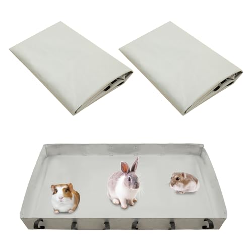 Meerschweinchen-Käfig-Bodenplane für C&C-Gitter, Lebensraum-Käfig-Panel, 91,4 x 61 cm, Meerschweinchen-Käfig-Auskleidung, waschbar, für Kaninchen, Hamster, Igel, kleine Haustiere (kein Käfig), 2 Stück Meerschweinchen-Käfig-Bodenplane für C&C-Gitter, Lebensraum-Käfig-Panel, 91,4 x 61 cm, Meerschweinchen-Käfig-Auskleidung, waschbar, für Kaninchen, Hamster, Igel, kleine Haustiere (kein Käfig), 2 Stück von EHRGK