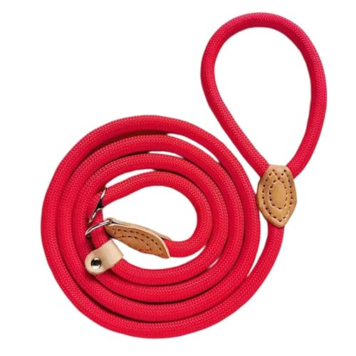 Hanfseil-Hundehalsband, verstellbare Hundeleine für kleine, mittelgroße und große Hunde, Outdoor-Sport, Welpen, Traktion, Rot, 1,6 x 250 cm Hanfseil-Hundehalsband, verstellbare Hundeleine für kleine, mittelgroße und große Hunde, Outdoor-Sport, Welpen, Traktion, Rot, 1,6 x 250 cm von EHYQK