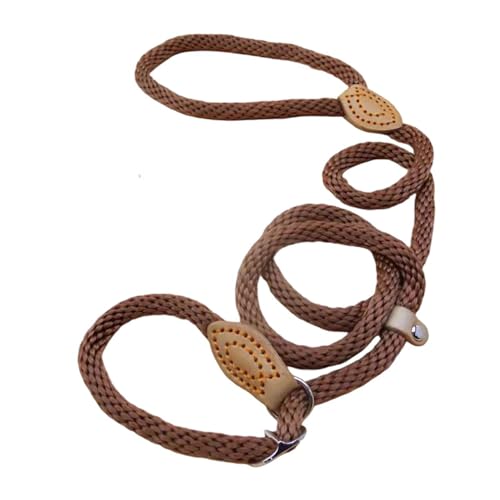 Hanfseil-Hundehalsband, verstellbare Hundeleine für kleine, mittelgroße und große Hunde, langlebige Traktion für Welpen, Kaffee, 150 cm Hanfseil-Hundehalsband, verstellbare Hundeleine für kleine, mittelgroße und große Hunde, langlebige Traktion für Welpen, Kaffee, 150 cm von EHYQK