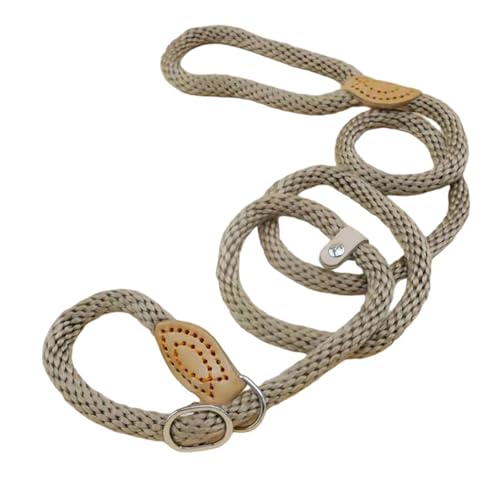 Hanfseil-Hundehalsband, verstellbare Hundeleine für kleine, mittelgroße und große Hunde, langlebige Zugkraft für Welpen, Beige, 150 cm Hanfseil-Hundehalsband, verstellbare Hundeleine für kleine, mittelgroße und große Hunde, langlebige Zugkraft für Welpen, Beige, 150 cm von EHYQK