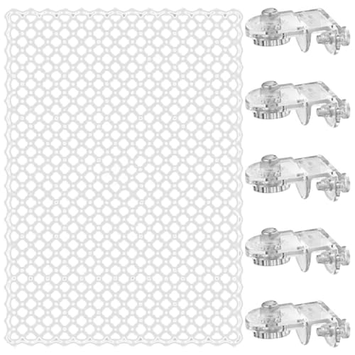 EHZBRCN Clear Fish Tanks Guard Net Verhindert Springen Umfasst 5 Robuste Befestigungshalter von EHZBRCN