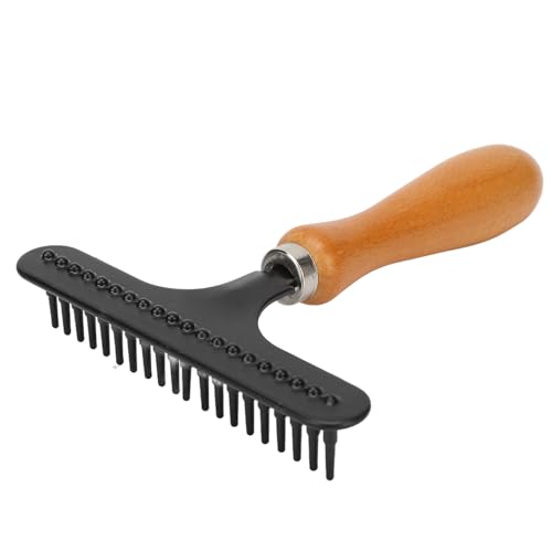 EIMSOAH Haustierpinsel, Handheld -Katze Pflege -Rechen, Holzgriff, Haustierhaar Deshedding Entspannungsbürste, Pflegekamm, für Katzenhunde Hunde EIMSOAH Haustierpinsel, Handheld -Katze Pflege -Rechen, Holzgriff, Haustierhaar Deshedding Entspannungsbürste, Pflegekamm, für Katzenhunde Hunde von EIMSOAH