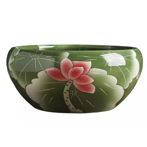 Fischschalen Aquarium Keramik-Aquarium, handgefertigter Blumentopf, Desktop-Aquarium, Schildkrötenbecken, geeignet for Wohnzimmer, Büro und Arbeitszimmer usw. Mittelstücke Vase (Color : A, Size : S Fischschalen Aquarium Keramik-Aquarium, handgefertigter Blumentopf, Desktop-Aquarium, Schildkrötenbecken, geeignet for Wohnzimmer, Büro und Arbeitszimmer usw. Mittelstücke Vase (Color : A, Size : S von EINES