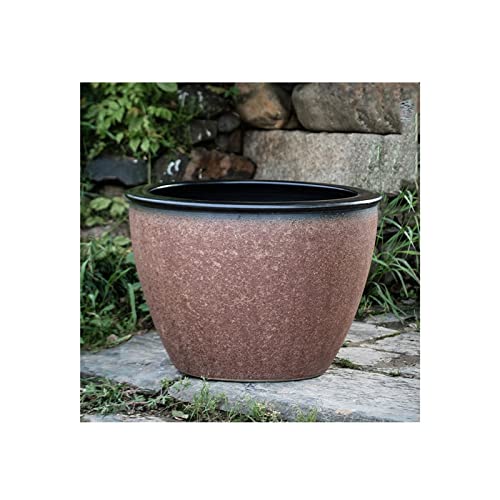 Fischschalen Aquarium Keramik-Goldfischglas-Aquarium Seerose-Topf Lotus Großer Tank Lotus-Topf Außenhof Großer Wassertank Retro-Koi-Tank Mittelstücke Vase (Color : B, Size : 120cm) von EINES