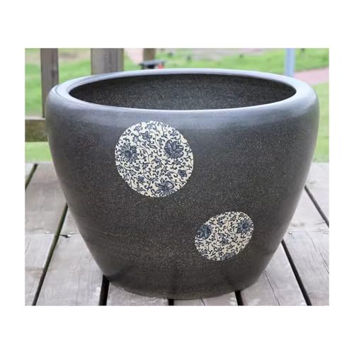 Fischschalen Aquarium Retro-Keramik-Aquarium, bodenstehendes Aquarium, Schildkrötenbecken, kann im Innenhof, Zuhause, im Freien, Balkon, Wohnzimmer verwendet Werden Mittelstücke Vase (Color : A, Siz Fischschalen Aquarium Retro-Keramik-Aquarium, bodenstehendes Aquarium, Schildkrötenbecken, kann im Innenhof, Zuhause, im Freien, Balkon, Wohnzimmer verwendet Werden Mittelstücke Vase (Color : A, Siz von EINES