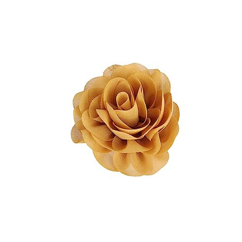 EIOLWJIEO Hundehalsband Blumen bequemes Tragen Perle Chiffon schönes Aussehen Katze Fliege Heimtierbedarf für Verschönerungen, Gold von EIOLWJIEO