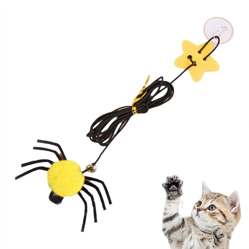 EIRZNGXQ Self Play Katzenspielzeug, interaktives Katzenanreicherungsset, Türhängende Katze Maus Spielzeug mit Quietschgeräusch für gelangweilte Indoor erwachsene Katzen und Katzen (Gelb, 1 Stück) EIRZNGXQ Self Play Katzenspielzeug, interaktives Katzenanreicherungsset, Türhängende Katze Maus Spielzeug mit Quietschgeräusch für gelangweilte Indoor erwachsene Katzen und Katzen (Gelb, 1 Stück) von EIRZNGXQ