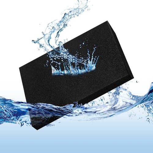 EKIND Aquarium-Filterschaum-Pad, zuschneidbar, schwarz, Bio-Schwamm-Filtermedien für Aquarien, langlebig, hocheffiziente Wasserreinigung (feine Poren, 20 x 20 x 2 cm) von EKIND