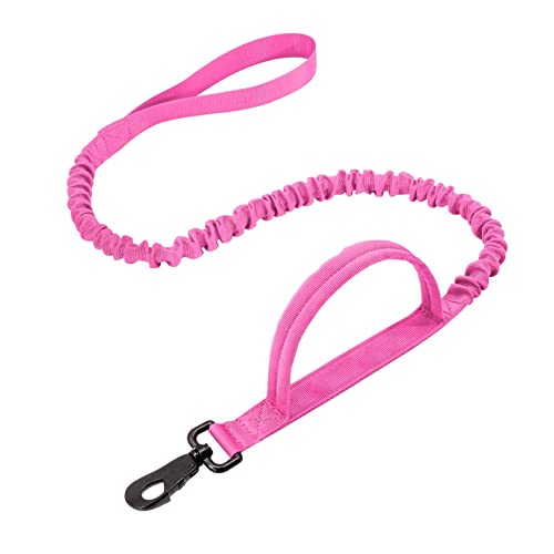 Militärisches taktisches Hundehalsband-Leine-Set Pet Nylon Walking Training Collar for mittelgroße Hunde (Color : Rose Leash, Size : -M) von EKLART