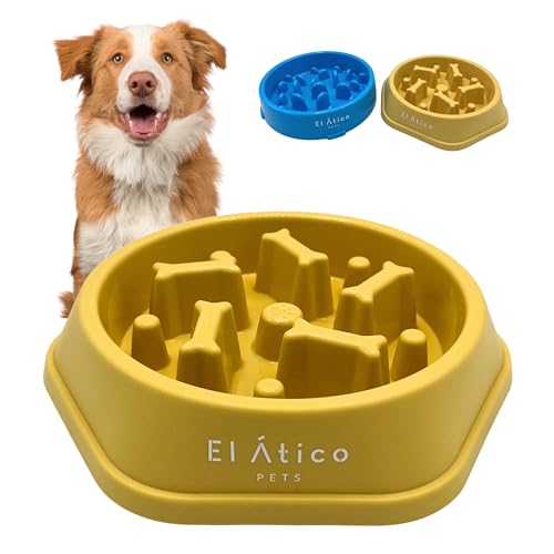 EL ÁTICO PETS Anti Voracity Hundeschalen für Hunde. Anti-Angst und Anti-Stress Futterautomat für ängstliche Hunde. Kontrolliert die Fütterungsgeschwindigkeit. Reduzieren Sie Stress von EL ÁTICO PETS