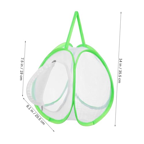ELAYARD 2 Stück Schmetterlingsgehege aus Atmungsaktivem Mesh mit Reißverschluss Tragbarer Leichter Netz käfig für Schmetterlinge und Raupen Vielseitig Nutzbar für Outdoor und Beobachtung ELAYARD 2 Stück Schmetterlingsgehege aus Atmungsaktivem Mesh mit Reißverschluss Tragbarer Leichter Netz käfig für Schmetterlinge und Raupen Vielseitig Nutzbar für Outdoor und Beobachtung von ELAYARD