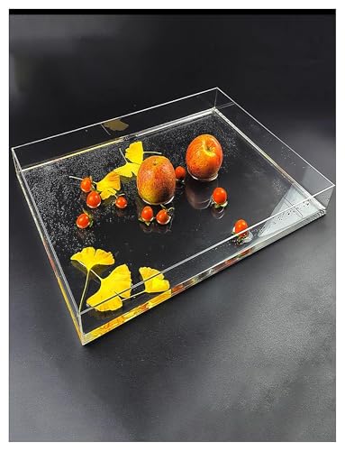 Acryl Requisiten Shooting Tray, Acryl-Vitrine, Fotografie-Requisiten, transparenter Wassertank, Aufbewahrung, Terrarium, Fischbox, mehrere Größen(40x35x10cm/15.7x13.7x3.93in) von ELDFLRURB