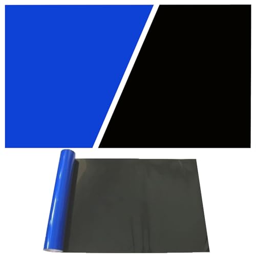 ELEBOX Aquarium-Hintergrund, blau-schwarz, Aquarium-Hintergrundtapete, doppelseitiges Aquarium-Hintergrundpapier, Aquarium-Dekorationen für 39,9 x 82 cm große Aquarien von ELEBOX