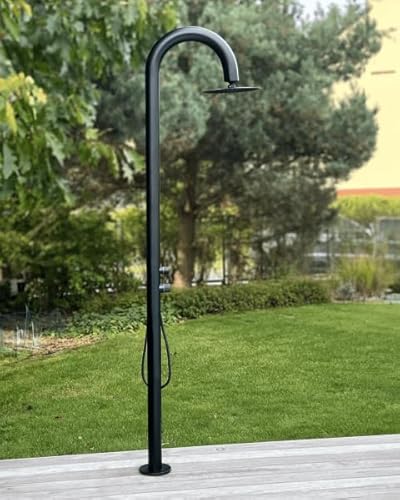 ELEMENTO Gartendusche Nebbia RAIN - schwarz matt von ELEMENTO