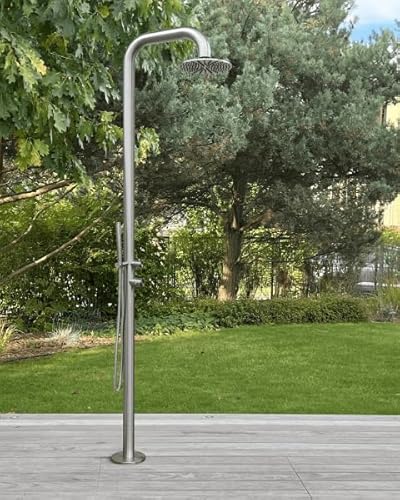 ELEMENTO Pooldusche Aqua in Edelstahl - Edelstahl gebürstet von ELEMENTO