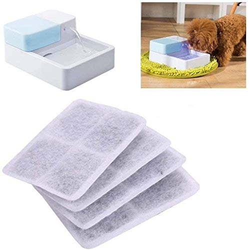 ELEOPTION 4pcs Ersatzteil Kohlefilter für Haustier Hund Katze Trinkbrunnen Hundewasser Brunnen von ELEOPTION