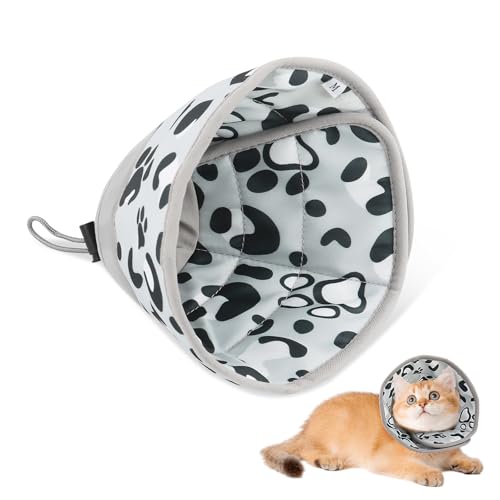 Halskrause Katze Weich, ELEPRUC Halskrausen für Katzen, Katzen Halskrause, Einstellbarer Halskrause Katze Halsband, Katzenkragen für Nach Operationen und Verletzungen Verhindert das Lecken von Wunden Halskrause Katze Weich, ELEPRUC Halskrausen für Katzen, Katzen Halskrause, Einstellbarer Halskrause Katze Halsband, Katzenkragen für Nach Operationen und Verletzungen Verhindert das Lecken von Wunden von ELEPRUC