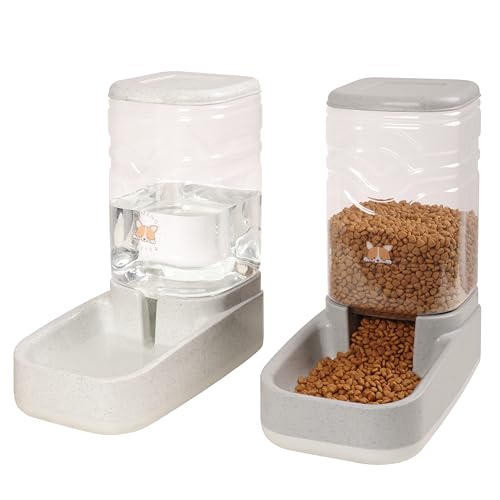 Elevon Automatischer Futterspender für Katzen, Schwerkraftfutter und Wasserspender, Schüssel-Set für kleine, mittelgroße Hunde, Tiere, Futterspender, Aufbewahrungsfutter, 3,8 l, großes Elevon Automatischer Futterspender für Katzen, Schwerkraftfutter und Wasserspender, Schüssel-Set für kleine, mittelgroße Hunde, Tiere, Futterspender, Aufbewahrungsfutter, 3,8 l, großes von ELEVON
