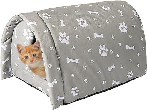 Cat Cave, Outdoor Cat Cave, Outdoor Cat House Cold Insulated, Washable Weatherproof Cat House/Stray Pet Animal House von ELGADO