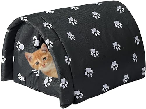 Cat Cave, Outdoor Cat Cave, Outdoor Cat House Cold Insulated, Washable Weatherproof Cat House/Stray Pet Animal House von ELGADO