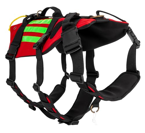 ELITE BAGS - RESCUE'S Dog Geschirr für Hunde | Größe S | Komfortables Geschirr | mit Reflexstreifen und Transportösen | vielseitig | individuell | sichtbar (L) von ELITE BAGS