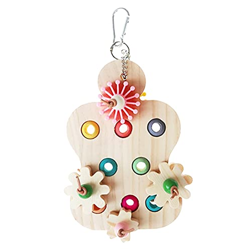 ELMAIN Bird Toys Papageien-Kauspielzeug, interaktives Lern-Trainer für große Papageien, 1 Stück ELMAIN Bird Toys Papageien-Kauspielzeug, interaktives Lern-Trainer für große Papageien, 1 Stück von ELMAIN