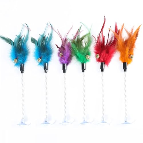 ELMAIN Cat Toys Cat Stick Feather Rod Mouse Toy With Mini Bell Cat Catcher Teaser Interactive Cat Toy 6Pcs 01 ELMAIN Cat Toys Cat Stick Feather Rod Mouse Toy With Mini Bell Cat Catcher Teaser Interactive Cat Toy 6Pcs 01 von ELMAIN