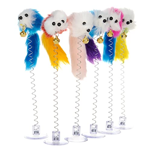 ELMAIN Cat Toys Cat Stick Feather Rod Mouse Toy With Mini Bell Cat Catcher Teaser Interactive Cat Toy 6Pcs 02 ELMAIN Cat Toys Cat Stick Feather Rod Mouse Toy With Mini Bell Cat Catcher Teaser Interactive Cat Toy 6Pcs 02 von ELMAIN