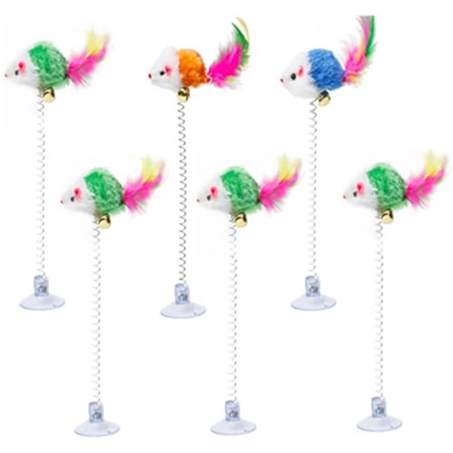 ELMAIN Cat Toys Cat Stick Feather Rod Mouse Toy With Mini Bell Cat Catcher Teaser Interactive Cat Toy 6Pcs 03 ELMAIN Cat Toys Cat Stick Feather Rod Mouse Toy With Mini Bell Cat Catcher Teaser Interactive Cat Toy 6Pcs 03 von ELMAIN