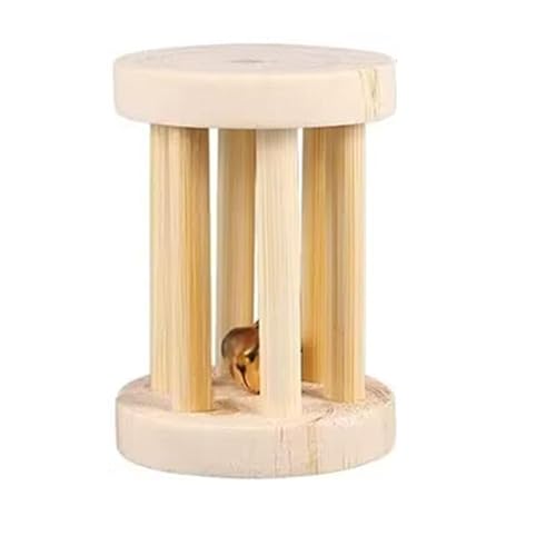 ELMAIN Hamster Spielzeug 1Pcs Nette Kaninchen Roller Spielzeug Natürliche Holz Kiefer Hanteln Einrad Glocke Kauspielzeug 04 ELMAIN Hamster Spielzeug 1Pcs Nette Kaninchen Roller Spielzeug Natürliche Holz Kiefer Hanteln Einrad Glocke Kauspielzeug 04 von ELMAIN