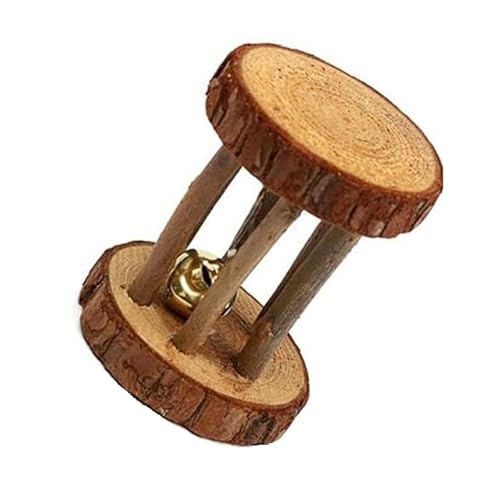 ELMAIN Hamster Spielzeug 1Pcs Nette Kaninchen Roller Spielzeug Natürliche Holz Kiefer Hanteln Einrad Glocke Kauspielzeug 05 ELMAIN Hamster Spielzeug 1Pcs Nette Kaninchen Roller Spielzeug Natürliche Holz Kiefer Hanteln Einrad Glocke Kauspielzeug 05 von ELMAIN