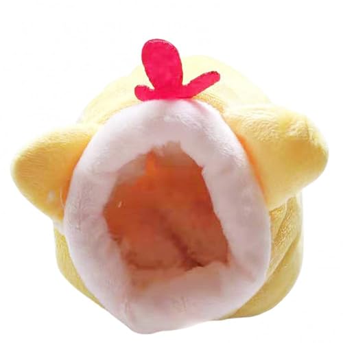 ELMAIN Hamster Spielzeug 4Pcs Winter Warm Niedlich Hamster Baumwolle Haus Kleintier Nest Meerschweinchen Zubehör 003 von ELMAIN