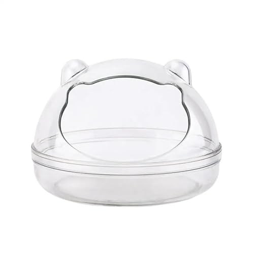 ELMAIN Hamster Spielzeug Transparent Dusche Raum Mini Hamster Sand Bad Container Verdickung Kleine Tier Toilette 1Pcs S von ELMAIN