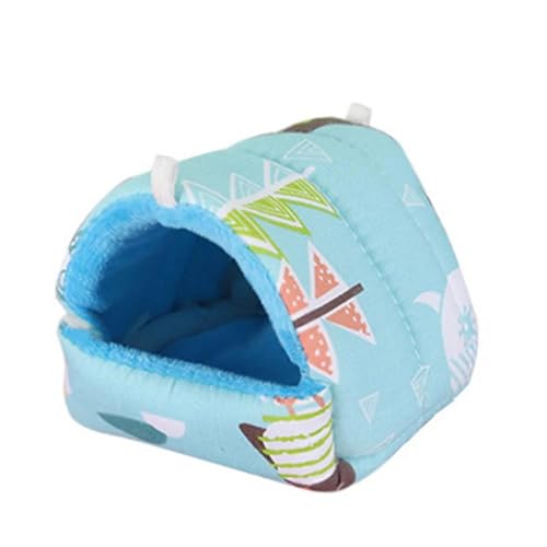 ELMAIN Hamster Toys 2 Stück Mini Tier Schlafbett Hamster Hängematte Winter Warm Baumwolle Nest Hängender Käfig Höhle 003 XL von ELMAIN