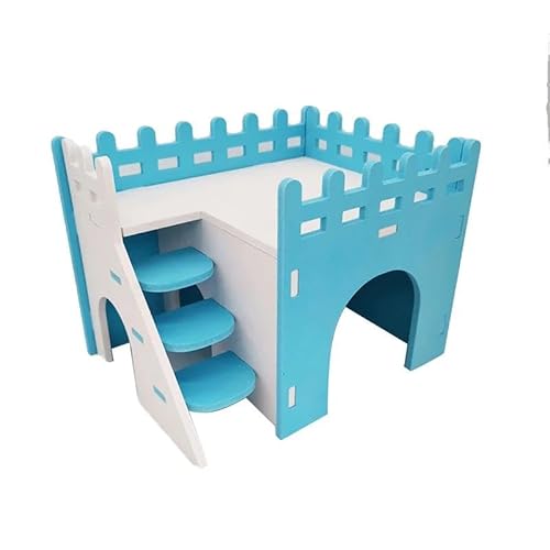 ELMAIN Hamsterspielzeug, 1 Stück, montiertes Hamsterrutschenspielzeug, Meerschweinchen, goldener Bär, atmungsaktives Hamsterhaus, Blau ELMAIN Hamsterspielzeug, 1 Stück, montiertes Hamsterrutschenspielzeug, Meerschweinchen, goldener Bär, atmungsaktives Hamsterhaus, Blau von ELMAIN
