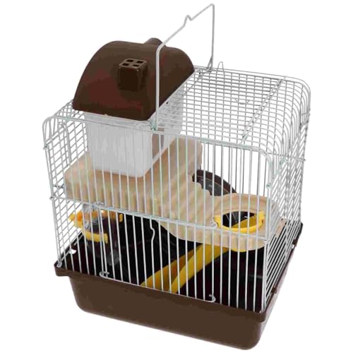 ELMAIN Hamsterspielzeug, 1 Stück Hamsterkäfig, kleine Hütte, Übung, Eichhörnchen, Nest, Haustier-Maus, Kunststoff, Versteck für Reisen, Laufstall, Kaffee ELMAIN Hamsterspielzeug, 1 Stück Hamsterkäfig, kleine Hütte, Übung, Eichhörnchen, Nest, Haustier-Maus, Kunststoff, Versteck für Reisen, Laufstall, Kaffee von ELMAIN