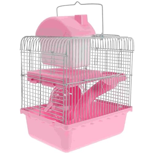 ELMAIN Hamsterspielzeug, 1 Stück Hamsterkäfig, kleine Hütte, Übung, Eichhörnchennest, Haustier-Maus, Kunststoff, Versteck für Reisen, Laufstall, Rosa ELMAIN Hamsterspielzeug, 1 Stück Hamsterkäfig, kleine Hütte, Übung, Eichhörnchennest, Haustier-Maus, Kunststoff, Versteck für Reisen, Laufstall, Rosa von ELMAIN
