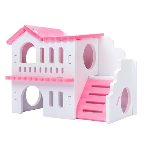 ELMAIN Hamsterspielzeug, 1 x Hamsterhaus, Nisthaus, Kleintiere, farbige Spielhütte, Villa, Kauspielzeug B ELMAIN Hamsterspielzeug, 1 x Hamsterhaus, Nisthaus, Kleintiere, farbige Spielhütte, Villa, Kauspielzeug B von ELMAIN