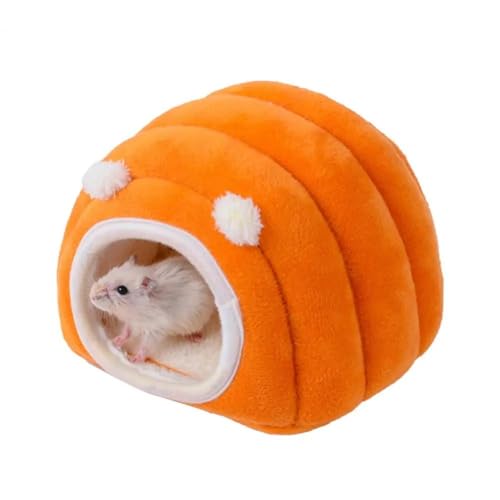 ELMAIN Hamsterspielzeug, 2 Stück, Hamsterhaus, Tierkissen, Nest für kleine Haustiere, einfarbig, winddicht, dickes Plüschnest, Orange ELMAIN Hamsterspielzeug, 2 Stück, Hamsterhaus, Tierkissen, Nest für kleine Haustiere, einfarbig, winddicht, dickes Plüschnest, Orange von ELMAIN