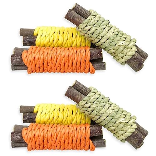 ELMAIN Hamsterspielzeug Holz Kaustab Kleine Haustier Schleifstab Biss Spielzeug Zähne Reinigen Für Hamster Kaninchen Meerschweinchen 6 Stück ELMAIN Hamsterspielzeug Holz Kaustab Kleine Haustier Schleifstab Biss Spielzeug Zähne Reinigen Für Hamster Kaninchen Meerschweinchen 6 Stück von ELMAIN
