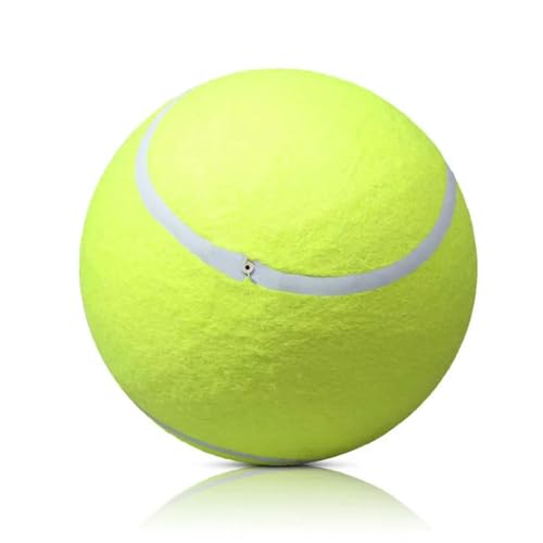 ELMAIN Hundespielzeug, 24 cm, riesiger Tennisball für Hunde, Kauspielzeug, interaktives Spielzeug, aufblasbarer Tennisball, Outdoor-Hundespielzeug, 1 Stück von ELMAIN